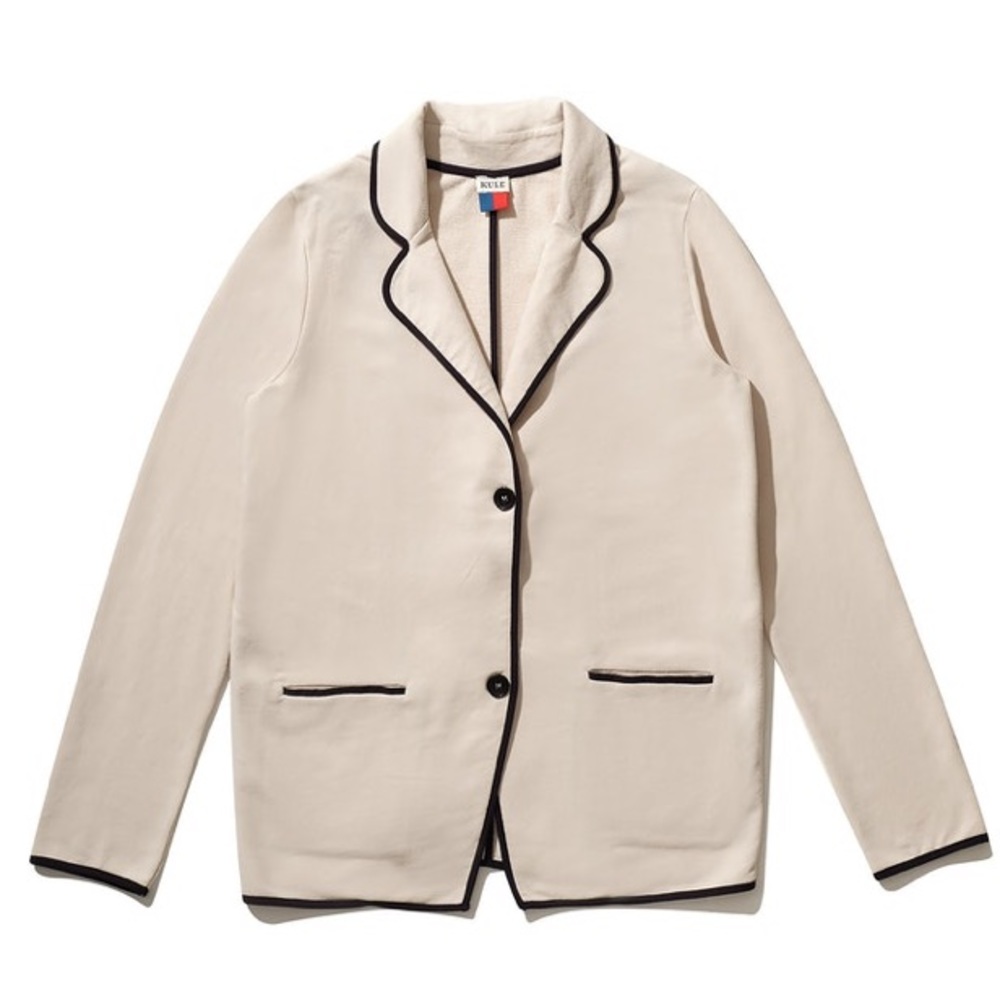 Kule The Syd Cream Navy Blazer Size Medium